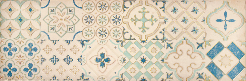 1664-0178 Декор кер. Парижанка Беж. 60*20 мозаика