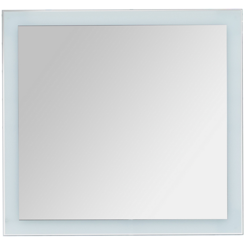 Зеркало KVADRO, 80x85 см, инфракрасный выключатель, LED-подсветка