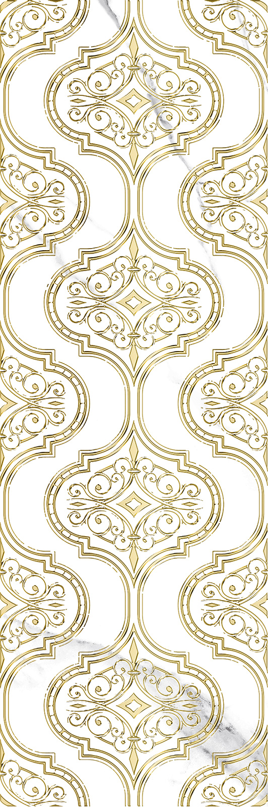Керамический декор Alma Ceramica Antares DWU12ANS88R золотой 246*740*10 см