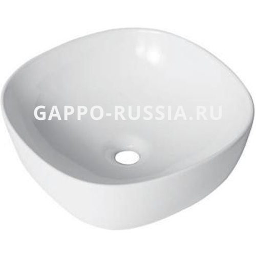 GT203 (раковина для ванной  к столешнице.накладная.белый  )(410*410*145mm)