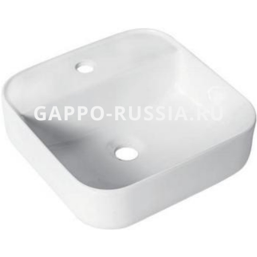 GT205 ((раковина для ванной к столешнице.накладная.белый)(385*385*140mm)