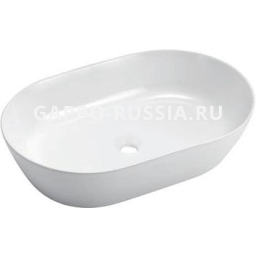 Раковина GAPPO GT302 для ванной 620*400*150 mm к столешнице.накладная. белый