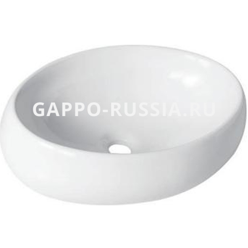 Накладная керамическая раковина Gappo GT305 485х340 белый