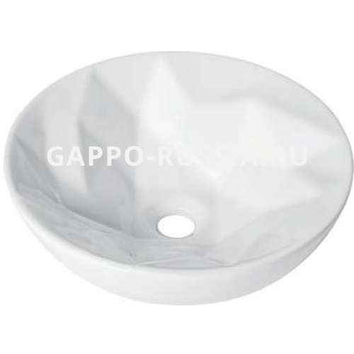 Накладная керамическая раковина Gappo GT307 405х405