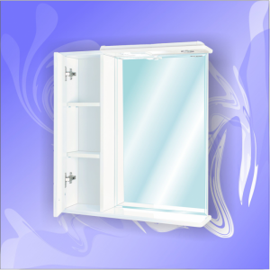 Шкаф зеркало Andaria Андреа с подсветкой левый/правый 700*750*150