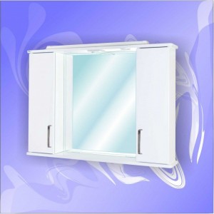 Шкаф-зеркало Байкал 800 фасад с подсветкой