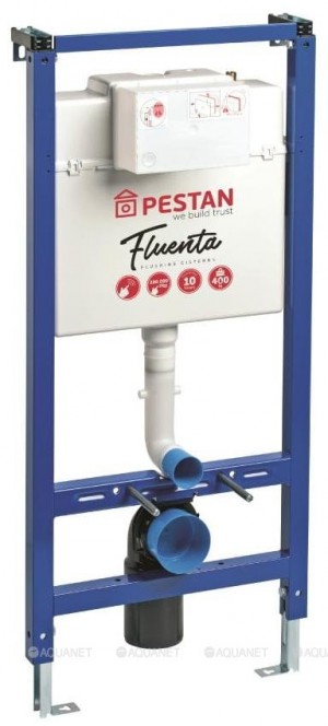 Инсталляция Pestan для подвесного унитаза в комплекте с кнопкой, цвет хром глянец SET40006356AC