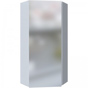 Зеркало-шкаф угловой Penta 43П 1д. белый глянец