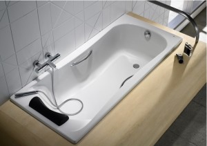 Акриловая ванна Roca BeCool ZRU9302782 180x80 прямоугольная, с отверстиями для ручек, белая