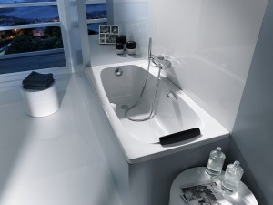 Акриловая ванна Roca Sureste 150х70 прямоугольная, с отверстиями для ручек, белая