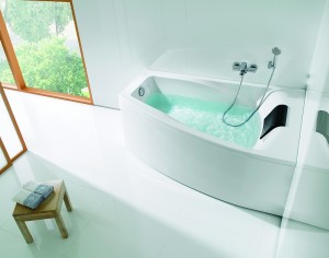 Акриловая ванна Roca Hall Angular ZRU9302865 150х100 асимметричная правая белая
