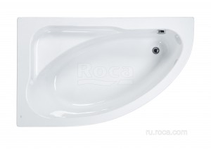 Акриловая ванна Roca Welna 160x100 асимметричная левая белая ZRU9302997