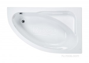 Акриловая ванна Roca Welna 160x100 асимметричная правая белая ZRU9302998