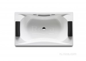 Акриловая ванна Roca BeCool 190х110 прямоугольная, с отверстием для ручки, белая 247989001