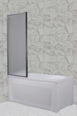 Боковая шторка на ванну Aulica AL-1670 70*150 прозрачное стекло
