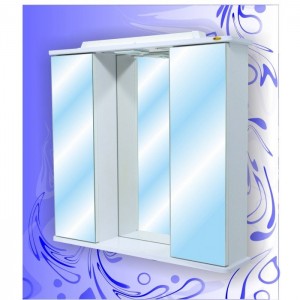 Шкаф-зеркало Байкал 750 зеркальный с подсветкой