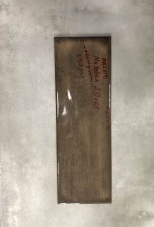 Керамическая плитка Cersanit Majolica MAS111D коричневый рельеф 19.8*59.8 см