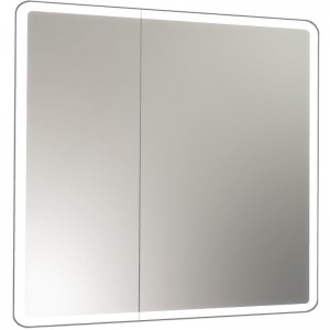 Зеркальный шкаф Континент Emotion LED 80 МВК030 80*80 см с подсветкой Белый