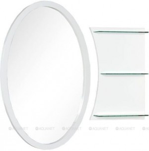 Зеркало Aquanet Опера L/R 70 белый с полкой 00212365 110*70 см