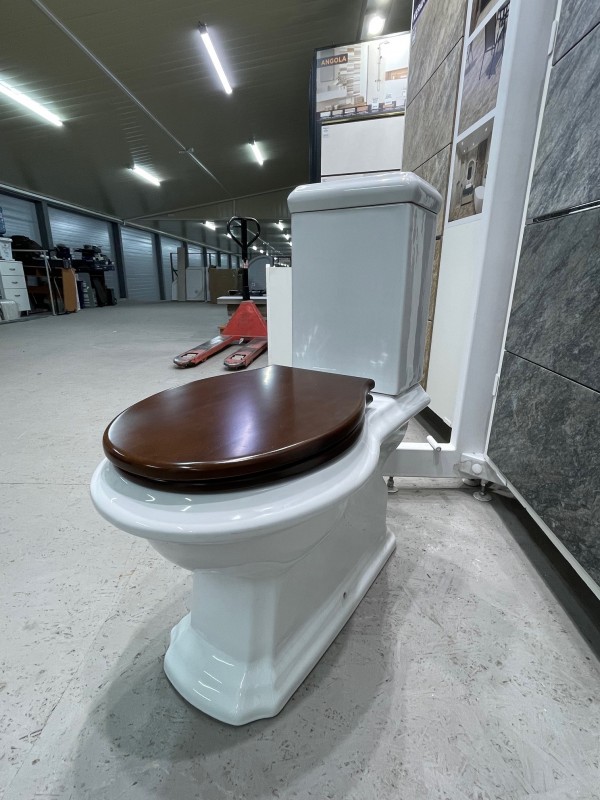 Унитаз-компакт DI1002 Creo Ceramique Dijon, с бачком, сиденьем Микролифт под дерево,белый