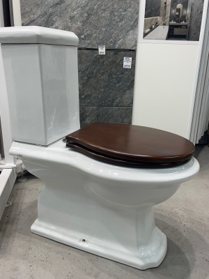 Унитаз-компакт DI1002 Creo Ceramique Dijon, с бачком, сиденьем Микролифт под дерево,белый