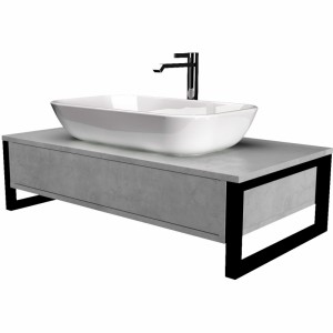 Столешница 1MarKa GRUNGE LOFT 80П У85851 бетон светлый