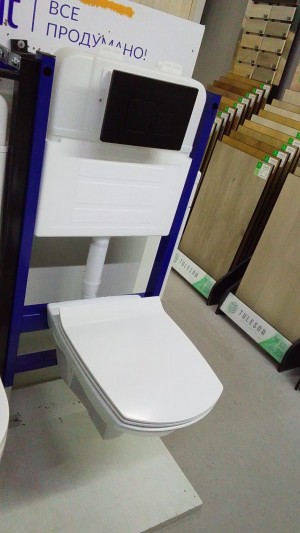 Инсталляция с подвесным унитазом