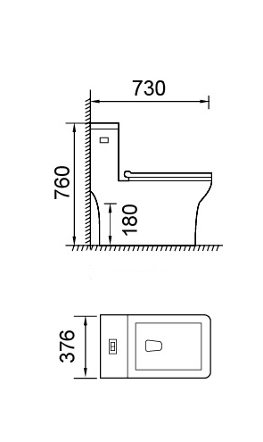 Унитаз моноблок премиум