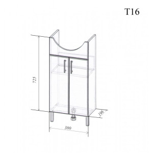 Тумба 1 Азов 40 см
