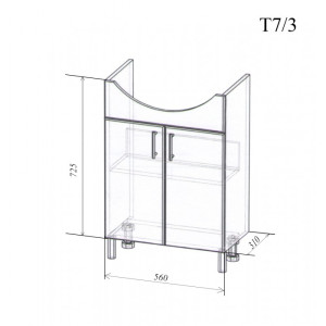 Тумба 1 Балтика 60 см