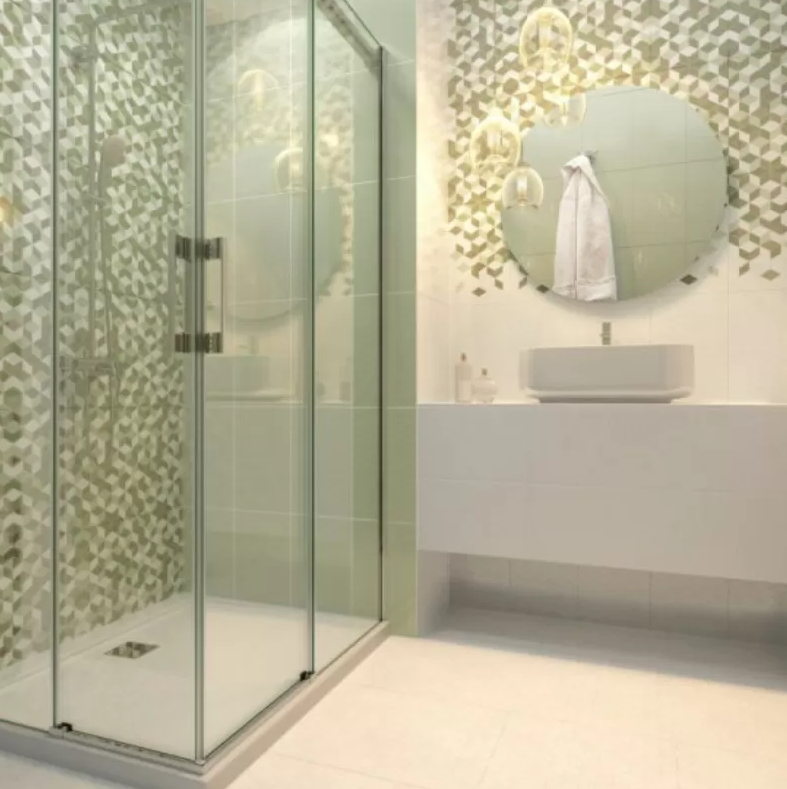 Плитка керамическая Веста зеленый низ 02 25х40 см