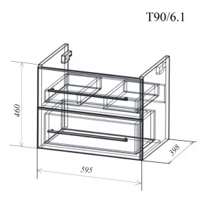 Тумба подвесная Дрея Marko-5 доводчик 60 см