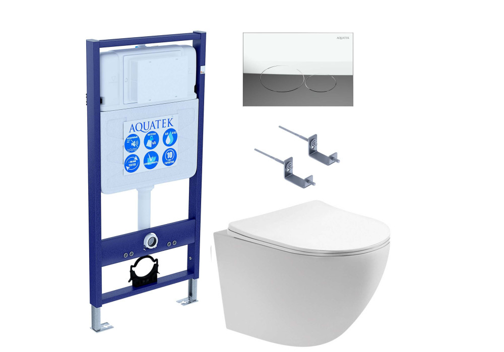 Инсталляция Aquatek с унитазом AQ1900T-00