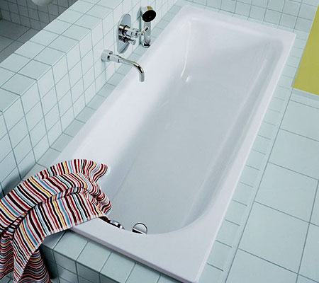 Стальная ванна Saniform Plus Мод.375-1 180х80 белый+easy-clean